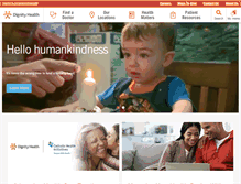 Tablet Screenshot of dignityhealth.org